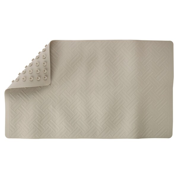 Living Accents 28 in. L X 16 in. W Beige Thermo Plastic Elastomer Bath Mat Latex Free MB3212-TAN - main